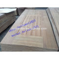 Main gate wood design door board natural logs walnut gate skin